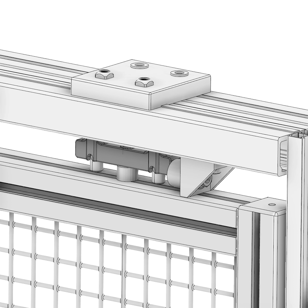 55-110-0 MODULAR SOLUTIONS DOOR PART<br>TROLLY WITH EYELET